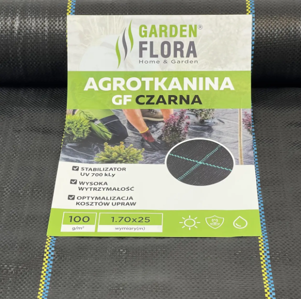 Screenshot_150 Агротканина Garden Flora 100 г/м² 1.70 м х 25 м Чорна - Зображення 1